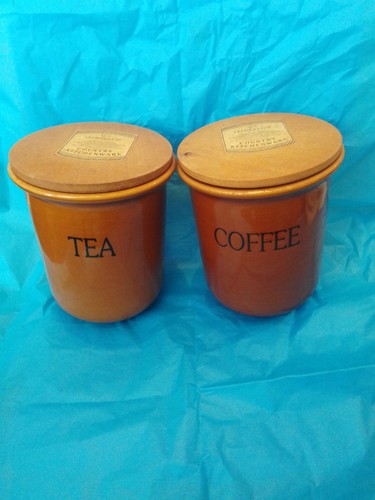 Tea and coffee canisters - tea,