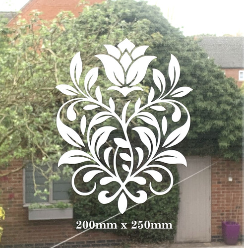 Etched glass vinyl design - etched,
