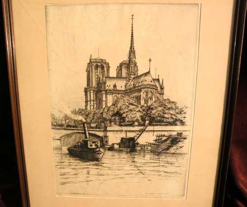 Signed limited edition etching