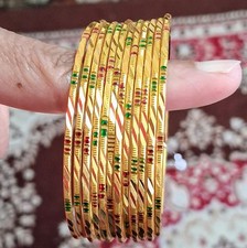 22k gold plated Indian bangles