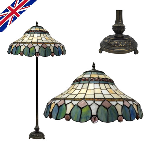 Tiffany style floor - floor, lamp