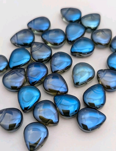 Glass teardrop beads 10 - teardrop, beads,