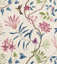 SANDERSON CURTAIN FABRIC DESIGN Clementine 3.2 METRES INDIENNE LINEN BLEND