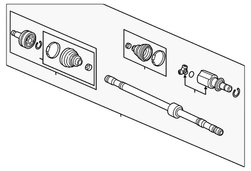 Genuine honda drive shaft - genuine,