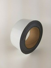 Magnetic Easy Wipe Rack Labeling Write On Tape White Gloss 24mm And 50mm Wide 