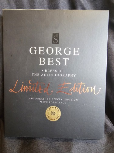 George best signed - george, book