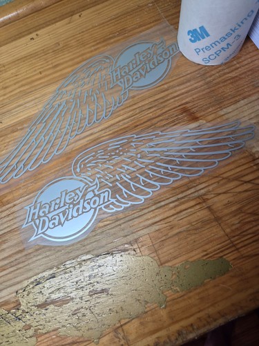 Harley davidson wings silver - harley,