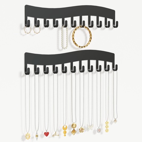 Wall necklace organizer - wall,
