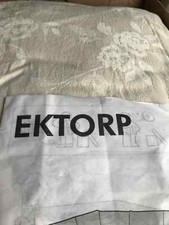 Ikea Ektorp Beige/Cream Floral Corner Sofa Cover 901.121.78 NEW Soft Cotton