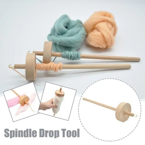 Wooden top whorl drop - top, spindle