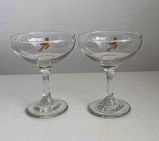 2 x Vintage Babycham Glasses 