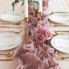 CHEESECLOTH TABLE RUNNER FOR