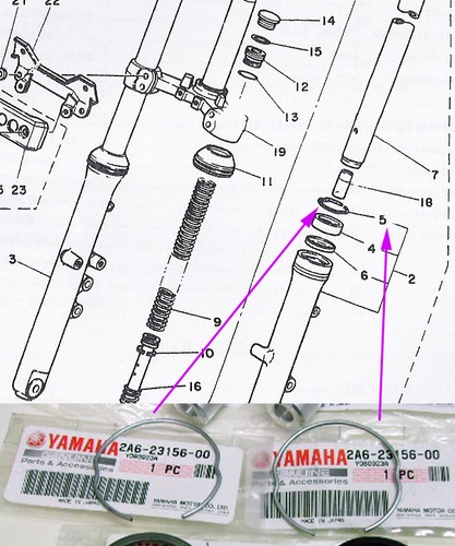 Yamaha rd350lc fork - yamaha, oil