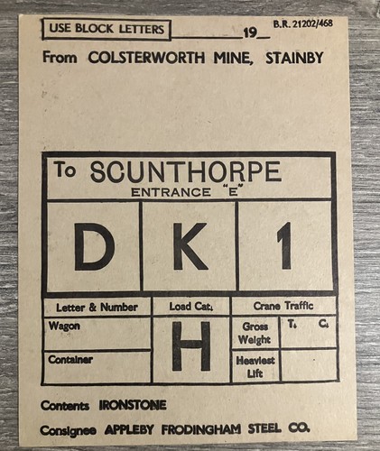 British railways wagon label - british,