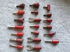 Joblot Vintage Red Wander Banana Plug 20 x Pieces  (S6-211)