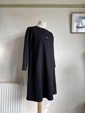 BITTE KAI RAND Black Stretch Dress. M Chest 38" UK 12 Pockets. Knee Length