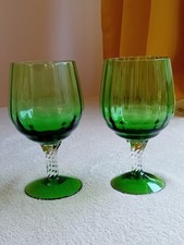 Vintage Hand-Blown Emerald