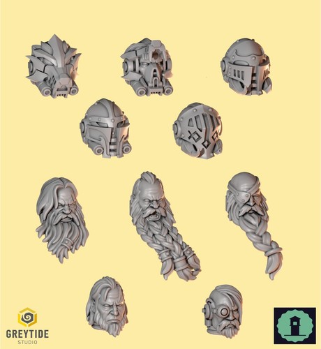 Space wolves terminator heads - wolves,