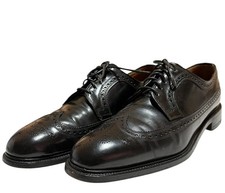 Church's England CUSTOM GRADE CORDOVAN Brogue Wingtip Shoe Mens 10 .5 Black READ