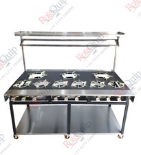 Indian cooker 9 Burner Commercial cooker Range cooker flat plate gas cooker NEW
