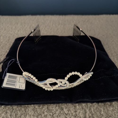 Swarovski crystal and pearl - and,