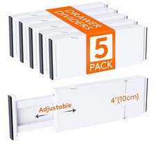 5 Pack Drawer Dividers Plastic