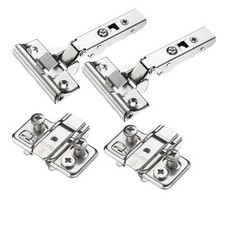 Titus T-Type 110° Full Overlay Hinge Soft Close & Plates (2 Pack)