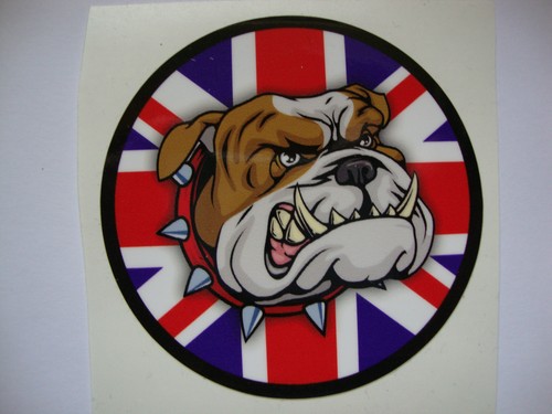British bulldog stickers - x,
