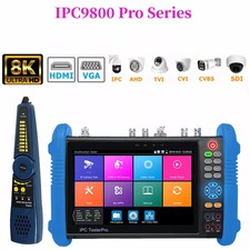 8MP IPC-9800Pro 7" IPC 8MP AHD CVI TVI CVBS SDI CCTV Camera Tester Testing Tool