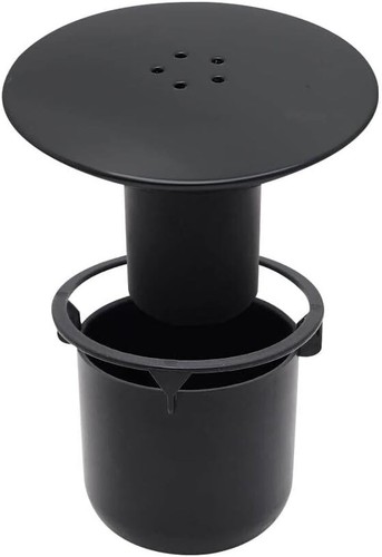 Black shower waste - black,