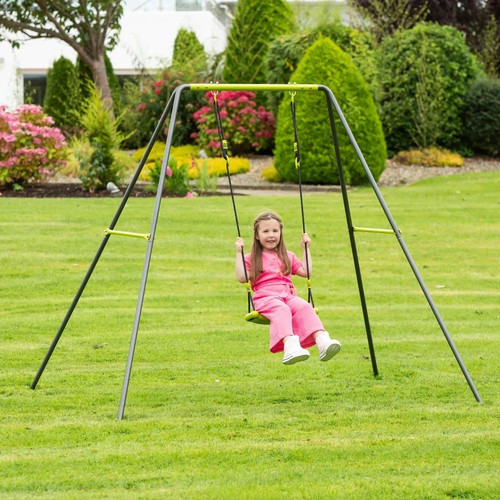 Kids single seat swing set - single,