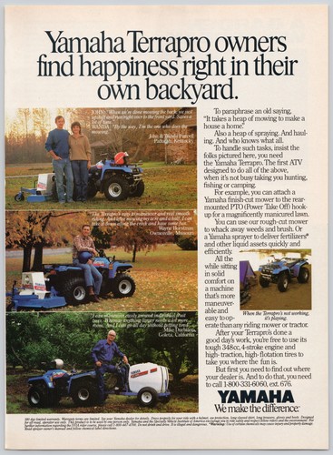 Yamaha terrapro atv - yamaha,