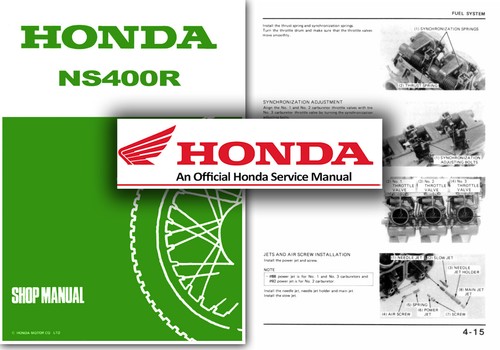 Honda ns400r service workshop - service,