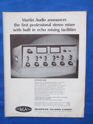 Martin audio sonomix - martin,