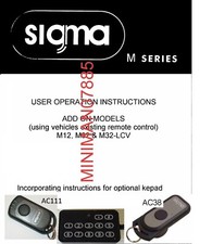 Sigma alarm and immobiliser
