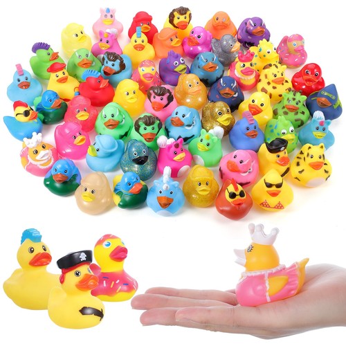 Pcs rubber duck assorted - 30,