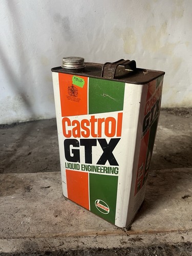 Old castrol gtx - oil, tin