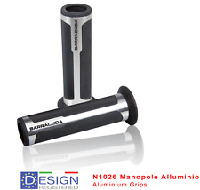 BARRACUDA knobs RACE SILVER 120mm + Tiragas for Suzuki UG 110 Hokuto