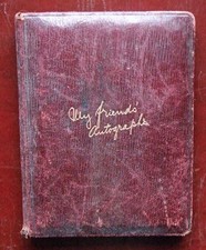 Antique Autograph Album Book