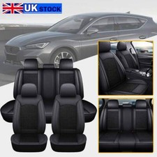 Dark Black 5-Seat PU Leather