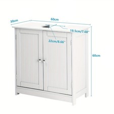 White Bathroom Under Sink Cabinet Basin Storage Cupboard Vanity Unit Furniture
