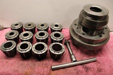 Burnerd KC20 Multisize collet chuck  D1-8" Camlock plate plus x12 MD Collets