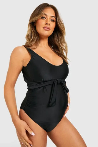 Black boohoo maternity belt - maternity,