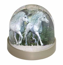 White Unicorns Snow Globe