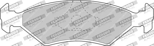 Brake pads fcp206r - fcp206r, ferodo