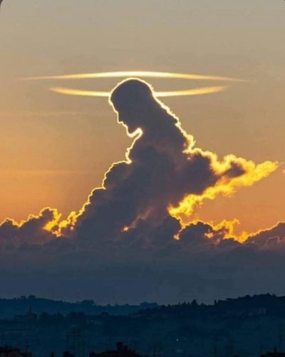 Jesus christ cloud 5x11 - christ, 8.5x11