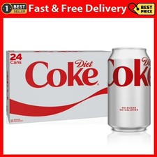 Diet Coke Diet Cola Soda Pop, 12 Fl Oz Cans, 24 Pack