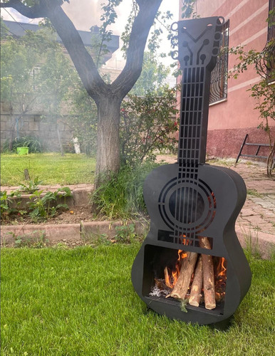 Fire pit metal guitar - metal,