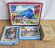 Vintage wooden jigsaws small x