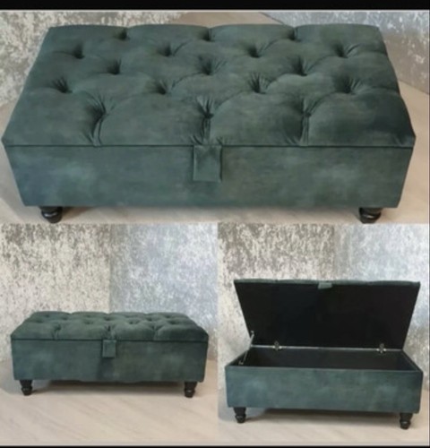 Emerald green ottoman - emerald,